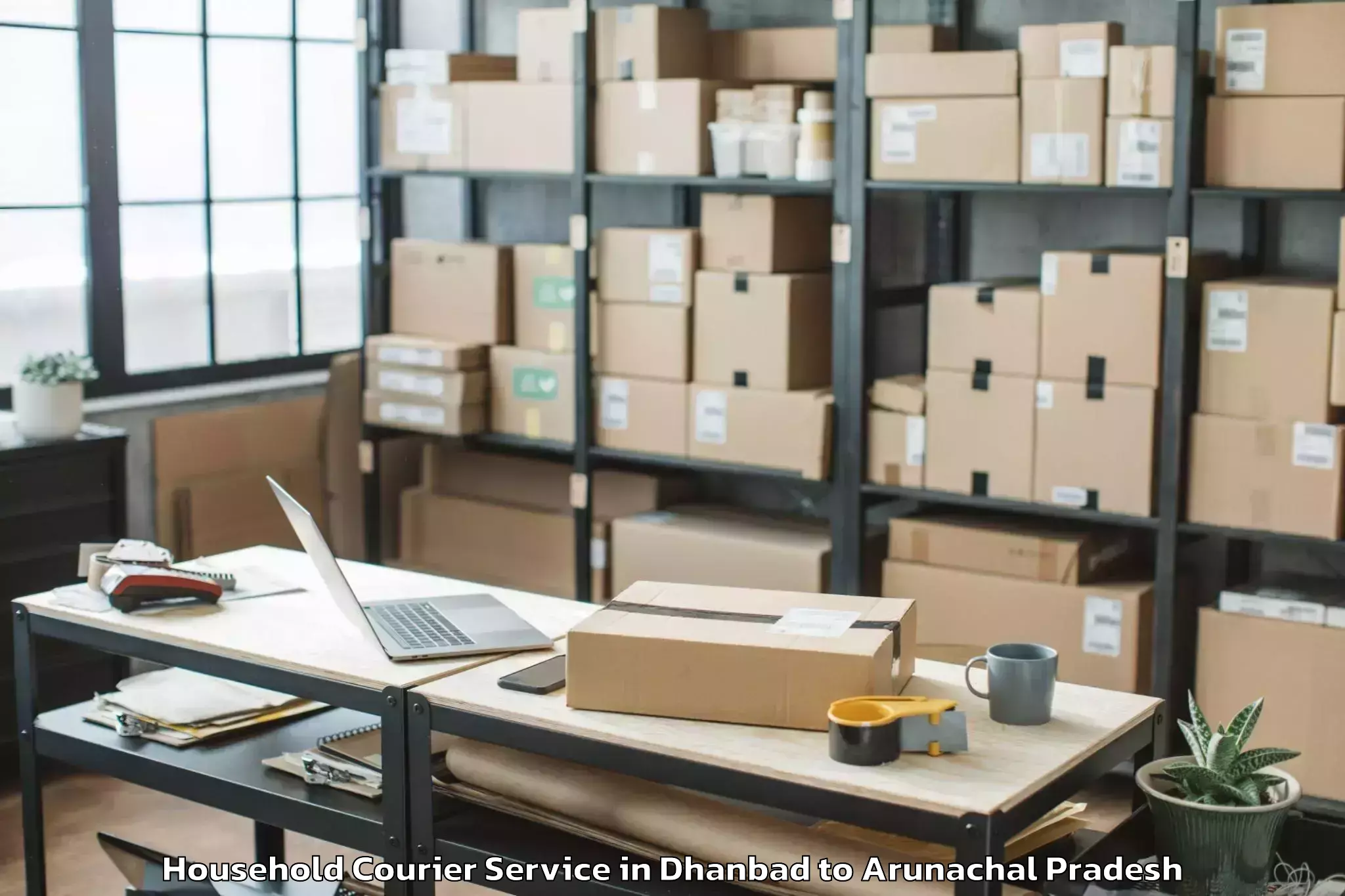 Reliable Dhanbad to Khonsa Household Courier